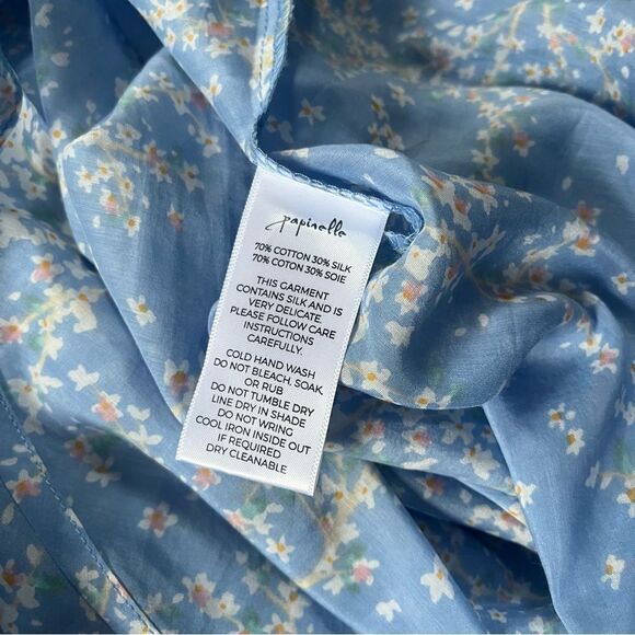 Papinelle NWT Cotton Silk Cheri Blossom Lace Front Maxi Nightgown XL - Picture 13 of 14